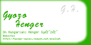 gyozo henger business card